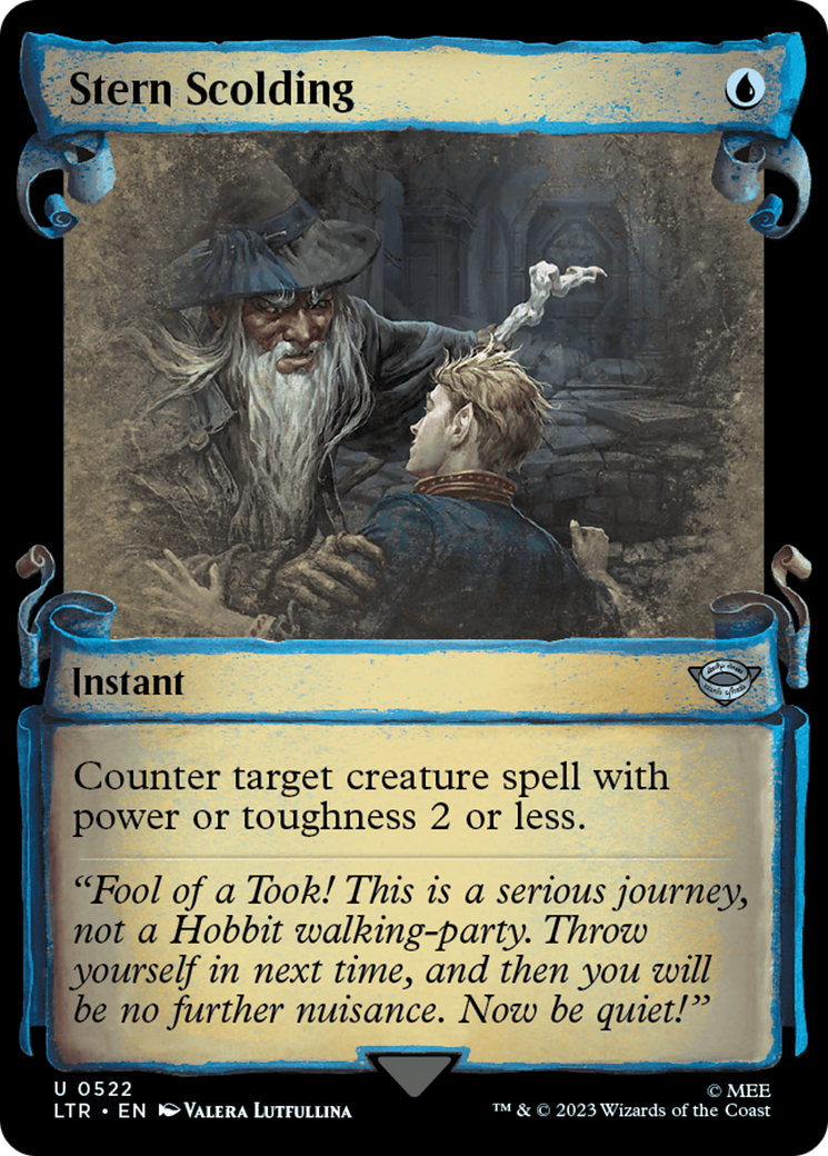 Stern Scolding [The Lord of the Rings: Tales of Middle-Earth Showcase Scrolls] | Deep Dive Games St. Marys