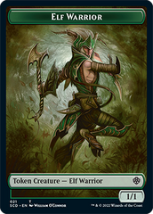 Elf Warrior // Soldier Double-Sided Token [Starter Commander Decks] | Deep Dive Games St. Marys