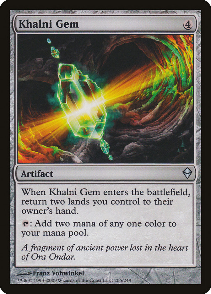 Khalni Gem [Zendikar] | Deep Dive Games St. Marys