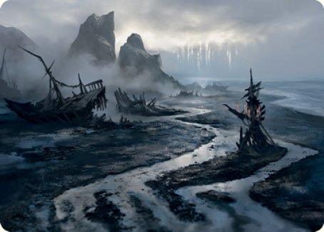 Shipwreck Marsh Art Card [Innistrad: Midnight Hunt Art Series] | Deep Dive Games St. Marys