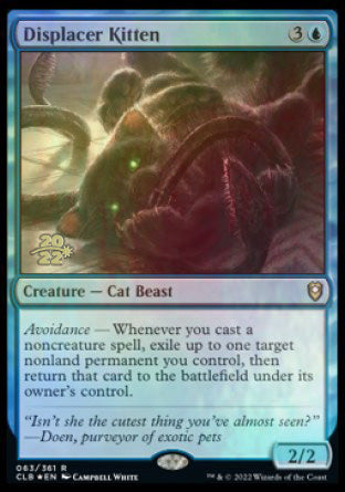 Displacer Kitten [Commander Legends: Battle for Baldur's Gate Prerelease Promos] | Deep Dive Games St. Marys