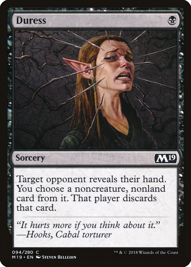 Duress [Core Set 2019] | Deep Dive Games St. Marys