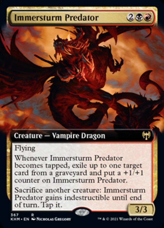 Immersturm Predator (Extended Art) [Kaldheim] | Deep Dive Games St. Marys