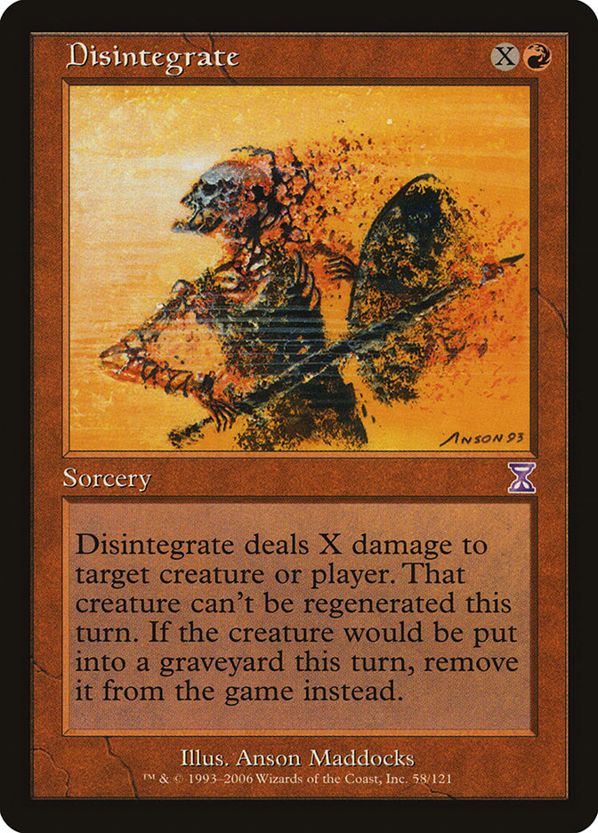 Disintegrate [Time Spiral Timeshifted] | Deep Dive Games St. Marys