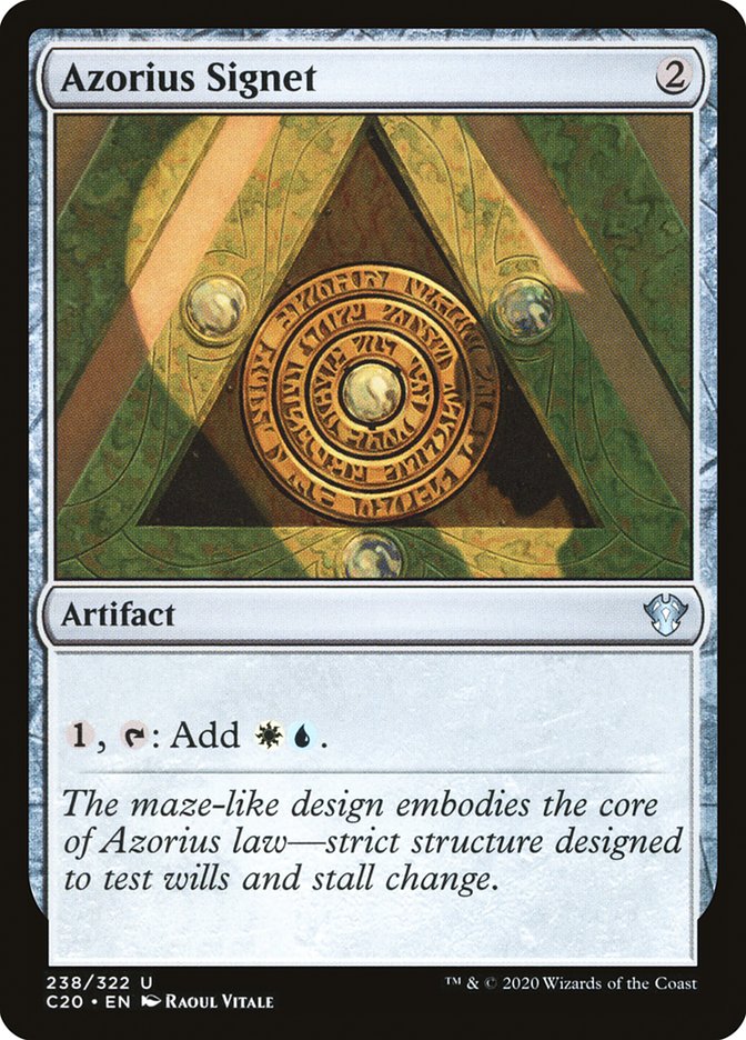 Azorius Signet [Commander 2020] | Deep Dive Games St. Marys