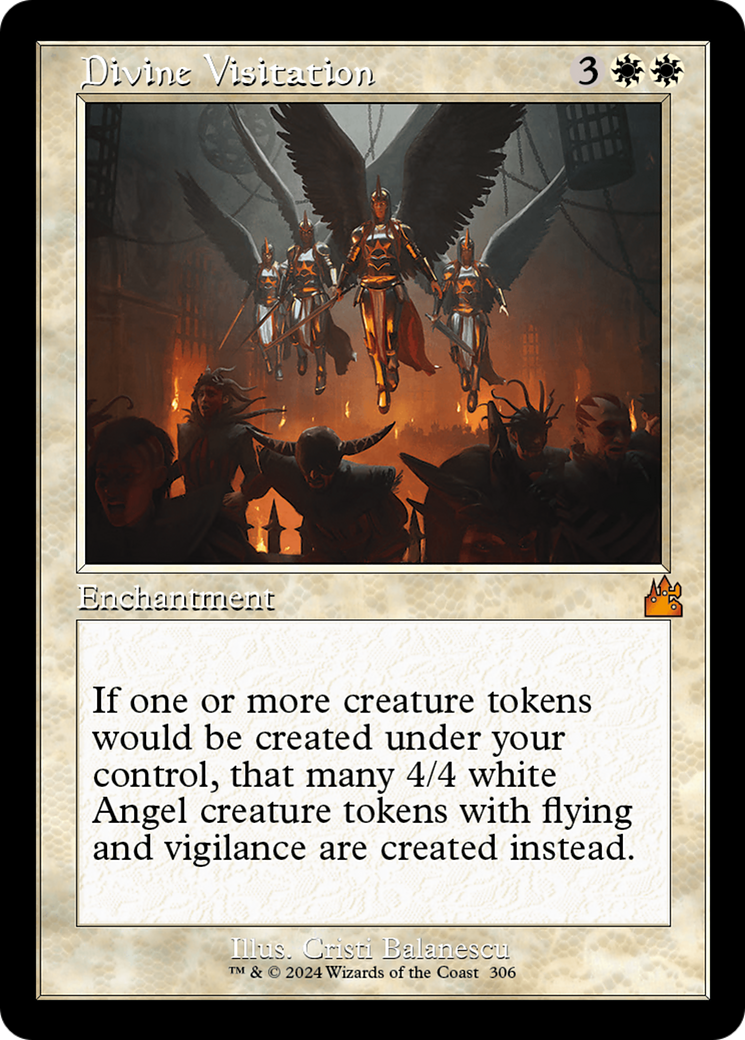 Divine Visitation (Retro Frame) [Ravnica Remastered] | Deep Dive Games St. Marys