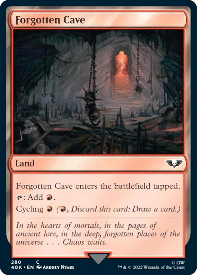 Forgotten Cave (Surge Foil) [Warhammer 40,000] | Deep Dive Games St. Marys