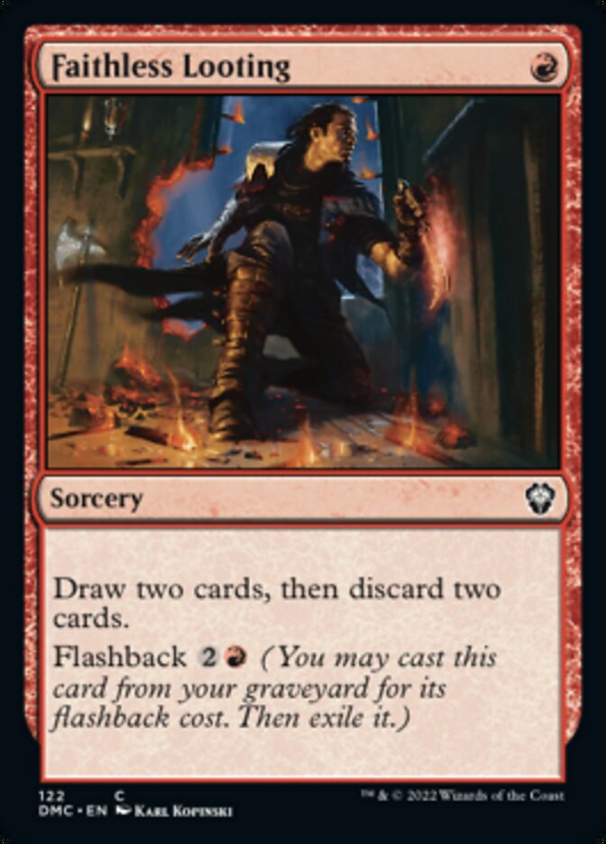 Faithless Looting [Dominaria United Commander] | Deep Dive Games St. Marys