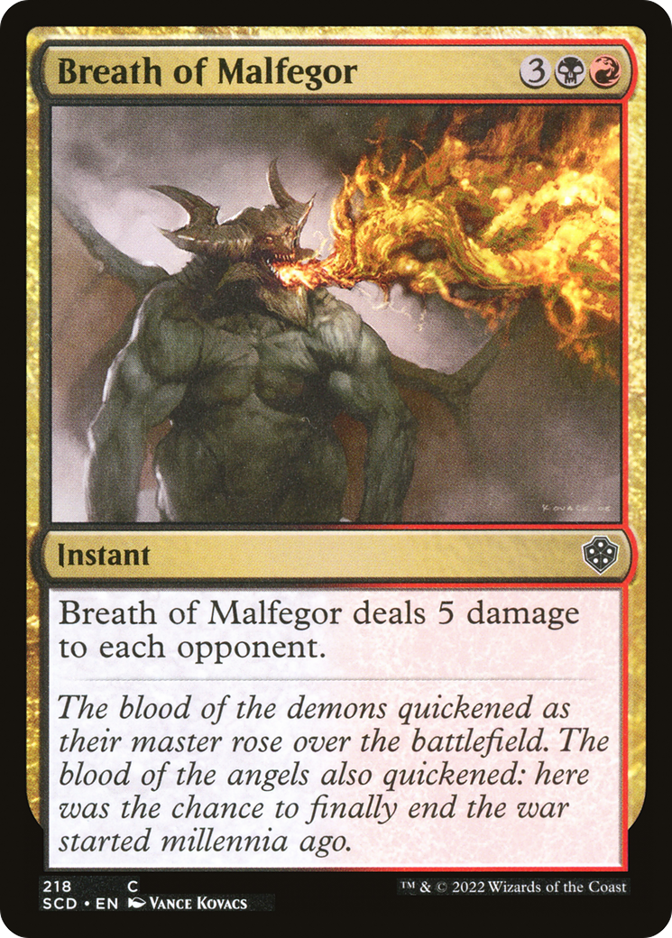 Breath of Malfegor [Starter Commander Decks] | Deep Dive Games St. Marys