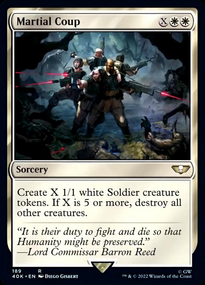 Martial Coup (Surge Foil) [Warhammer 40,000] | Deep Dive Games St. Marys
