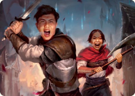 Daybreak Combatants Art Card [Innistrad: Crimson Vow Art Series] | Deep Dive Games St. Marys
