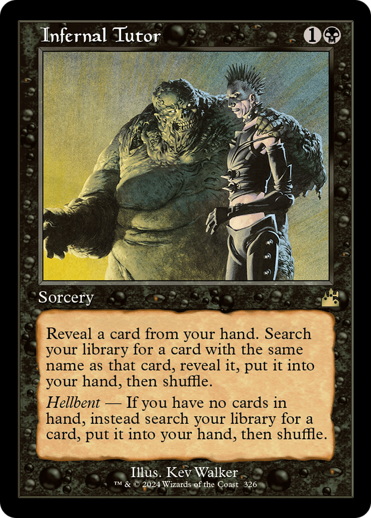 Infernal Tutor (Retro Frame) [Ravnica Remastered] | Deep Dive Games St. Marys