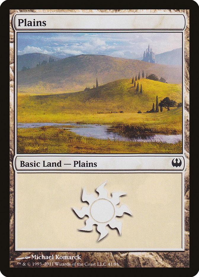 Plains (41) [Duel Decks: Knights vs. Dragons] | Deep Dive Games St. Marys