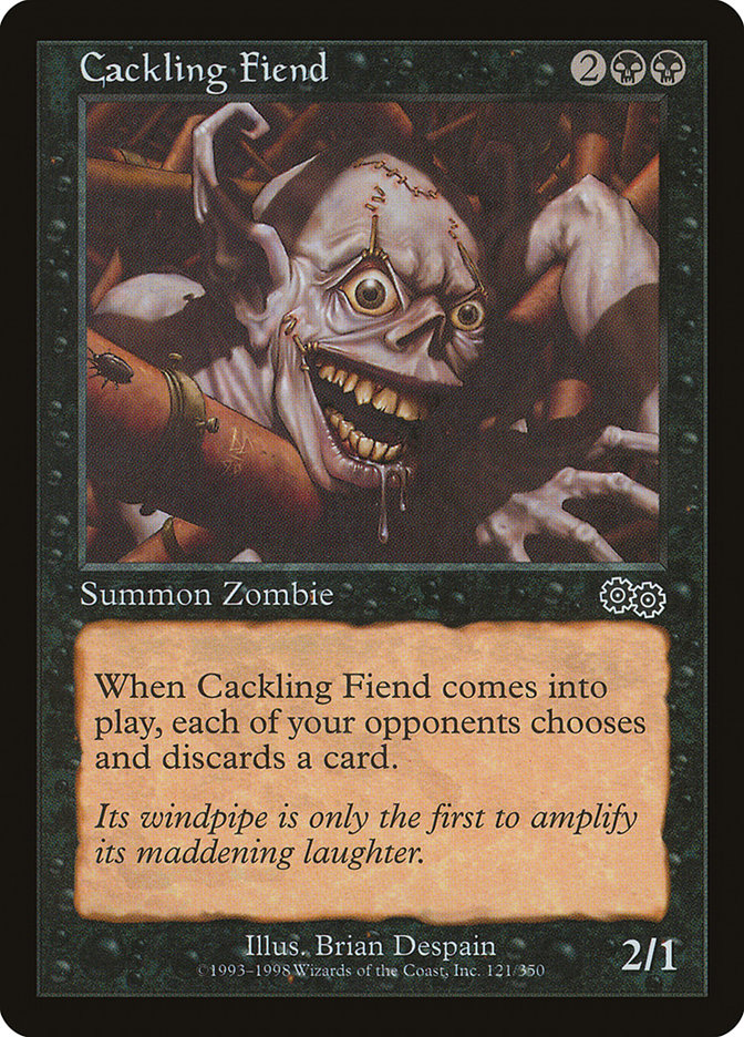Cackling Fiend [Urza's Saga] | Deep Dive Games St. Marys