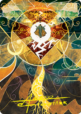 Lightning Bolt Art Card (Gold-Stamped Signature) [Strixhaven: School of Mages Art Series] | Deep Dive Games St. Marys