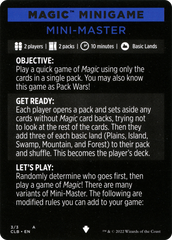 Mini-Master (Magic Minigame) [Commander Legends: Battle for Baldur's Gate Minigame] | Deep Dive Games St. Marys