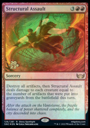 Structural Assault [Streets of New Capenna Prerelease Promos] | Deep Dive Games St. Marys
