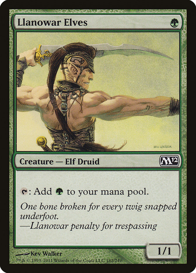 Llanowar Elves [Magic 2012] | Deep Dive Games St. Marys