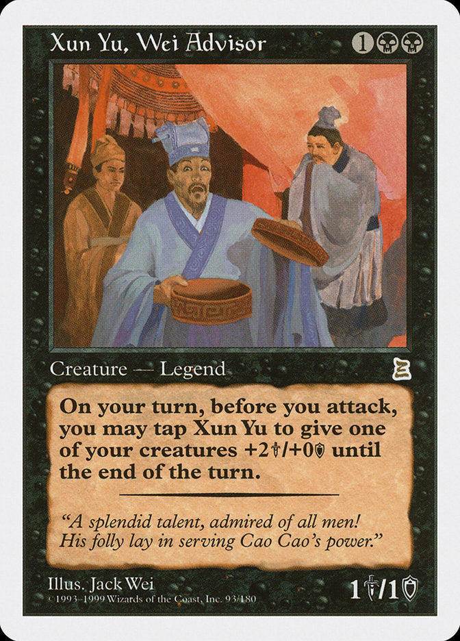 Xun Yu, Wei Advisor [Portal Three Kingdoms] | Deep Dive Games St. Marys