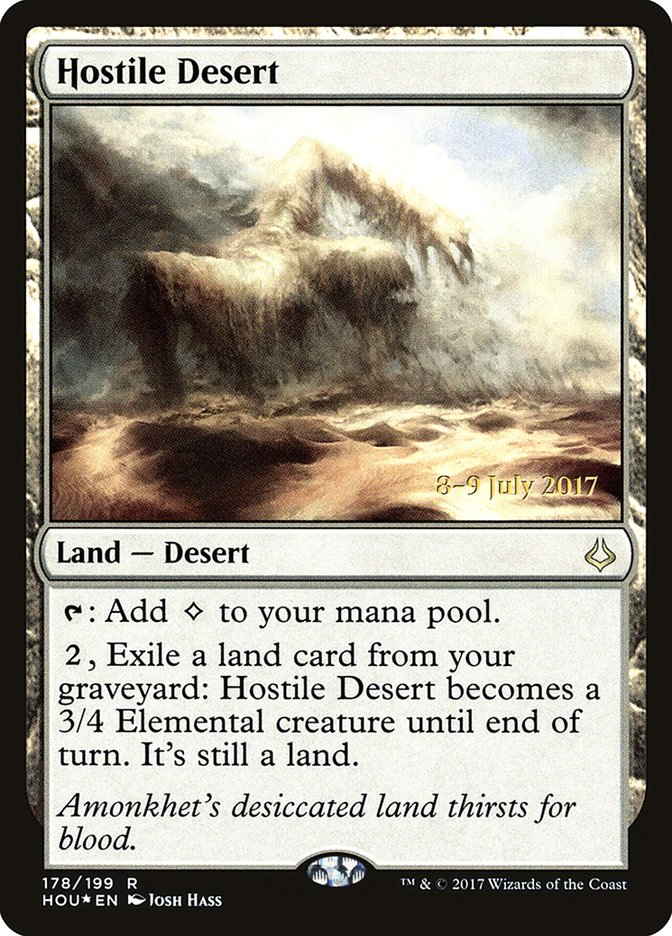 Hostile Desert [Hour of Devastation Prerelease Promos] | Deep Dive Games St. Marys