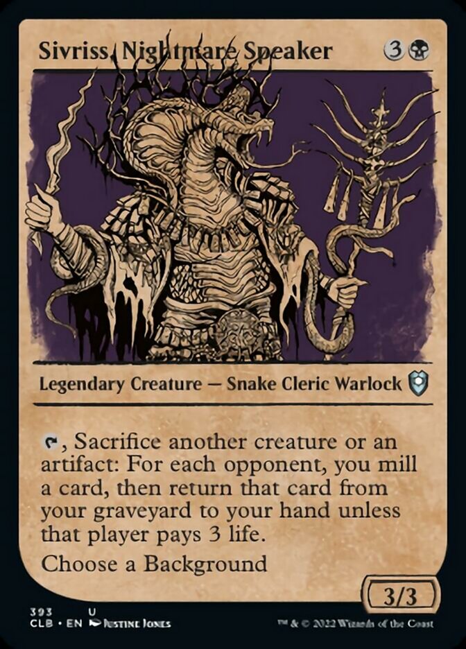 Sivriss, Nightmare Speaker (Showcase) [Commander Legends: Battle for Baldur's Gate] | Deep Dive Games St. Marys