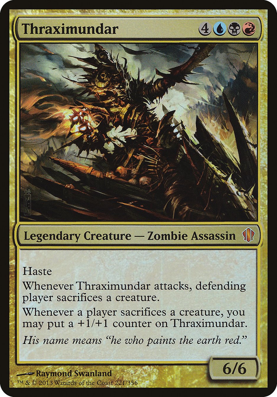 Thraximundar (Oversized) [Commander 2013 Oversized] | Deep Dive Games St. Marys