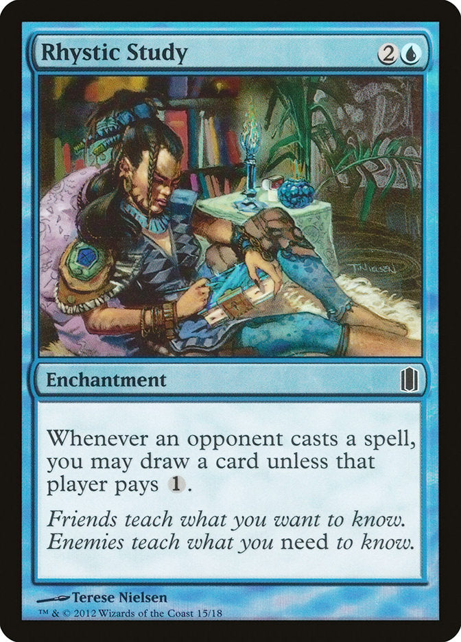 Rhystic Study [Commander's Arsenal] | Deep Dive Games St. Marys