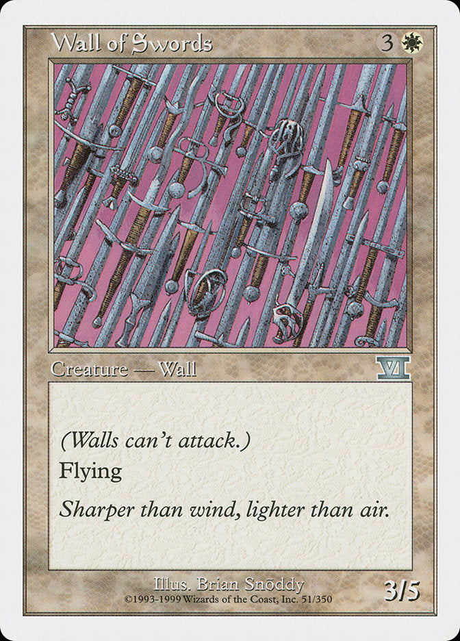 Wall of Swords [Classic Sixth Edition] | Deep Dive Games St. Marys