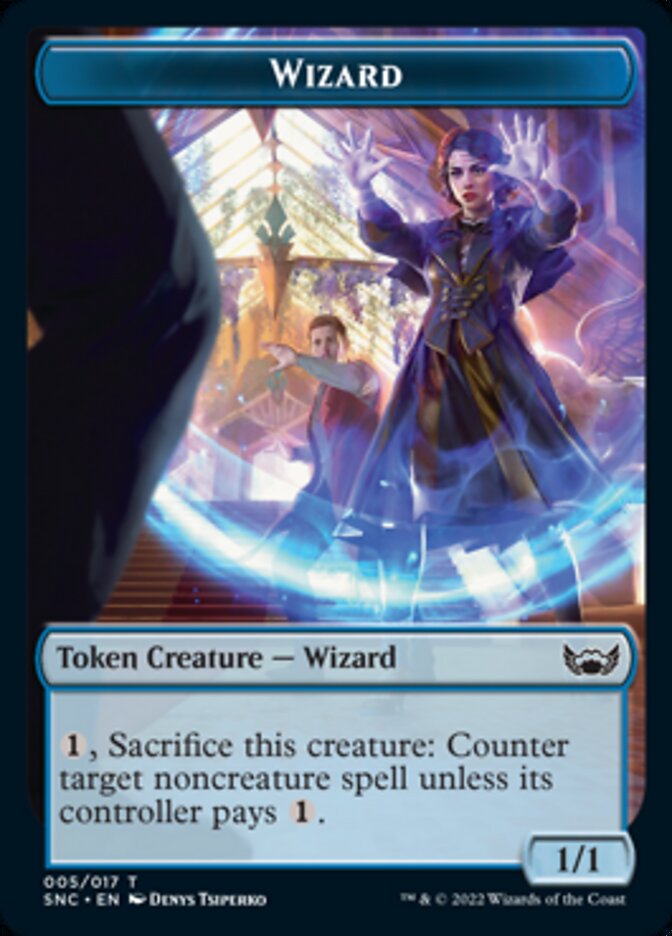 Fish // Wizard Double-Sided Token [Streets of New Capenna Tokens] | Deep Dive Games St. Marys