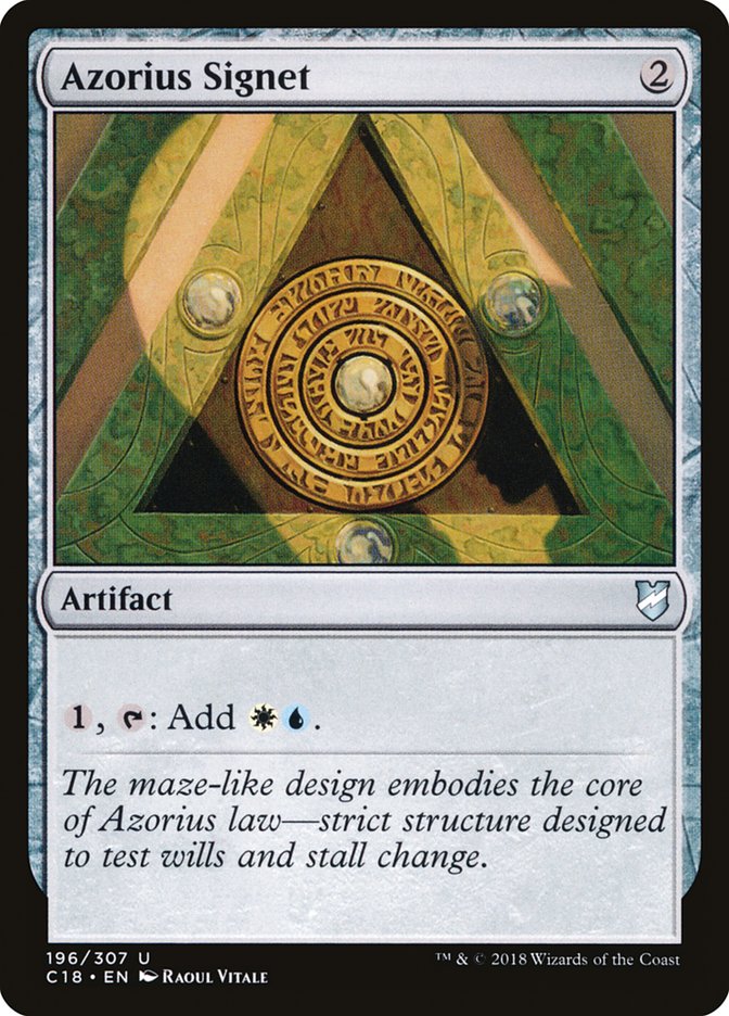 Azorius Signet [Commander 2018] | Deep Dive Games St. Marys