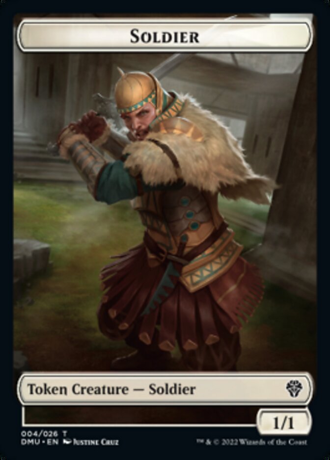 Soldier // Goblin Double-Sided Token [Dominaria United Tokens] | Deep Dive Games St. Marys