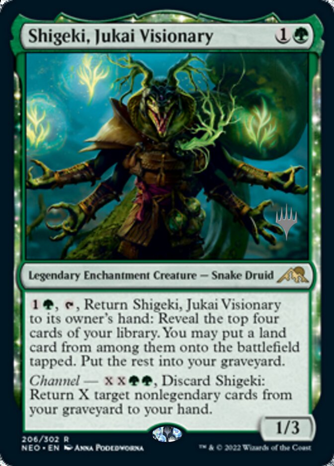 Shigeki, Jukai Visionary (Promo Pack) [Kamigawa: Neon Dynasty Promos] | Deep Dive Games St. Marys