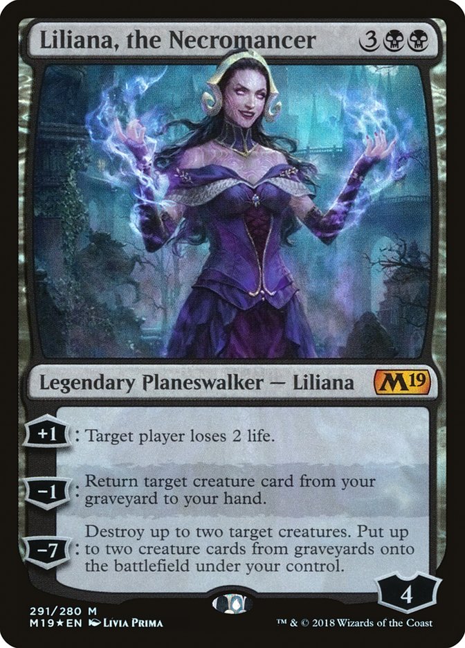 Liliana, the Necromancer [Core Set 2019] | Deep Dive Games St. Marys