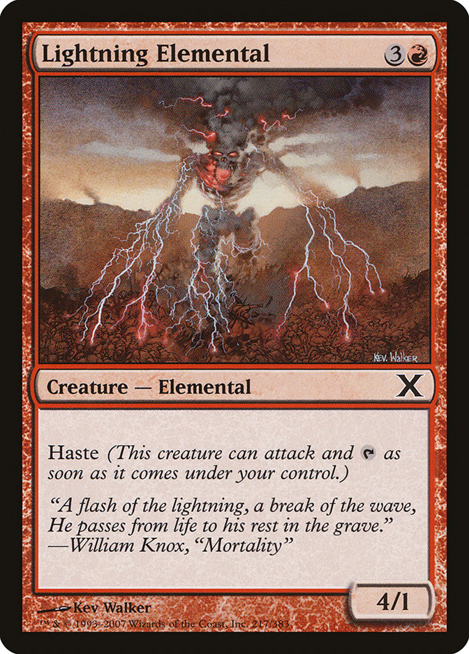 Lightning Elemental [Tenth Edition] | Deep Dive Games St. Marys