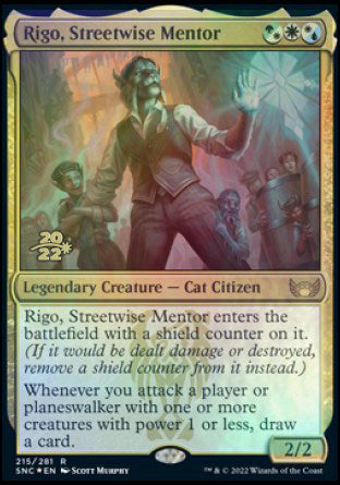 Rigo, Streetwise Mentor [Streets of New Capenna Prerelease Promos] | Deep Dive Games St. Marys