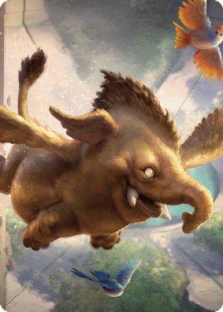 Lulu, Loyal Hollyphant Art Card (18) [Commander Legends: Battle for Baldur's Gate Art Series] | Deep Dive Games St. Marys