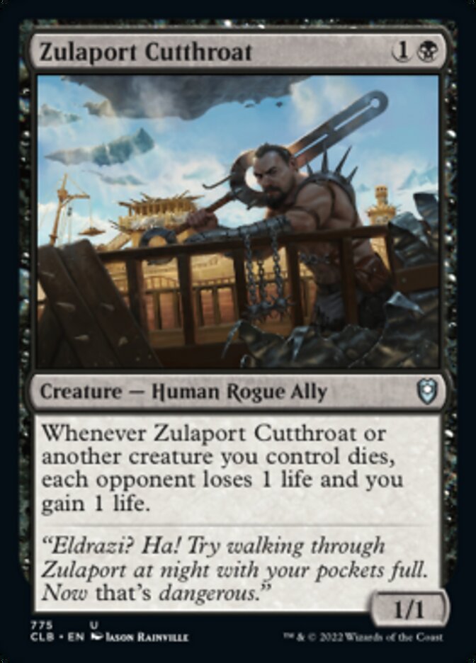 Zulaport Cutthroat [Commander Legends: Battle for Baldur's Gate] | Deep Dive Games St. Marys