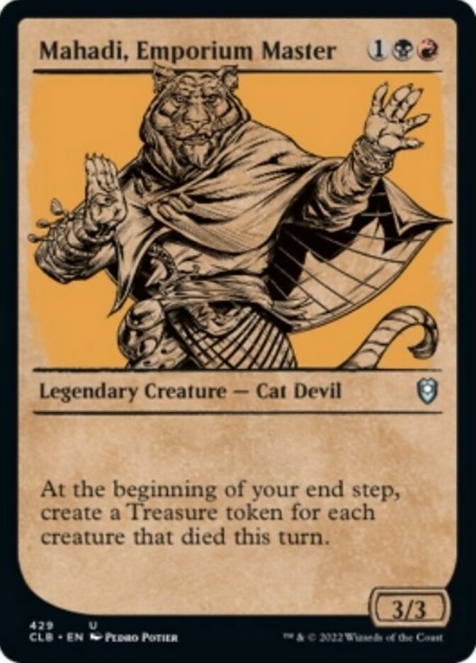 Mahadi, Emporium Master (Showcase) [Commander Legends: Battle for Baldur's Gate] | Deep Dive Games St. Marys