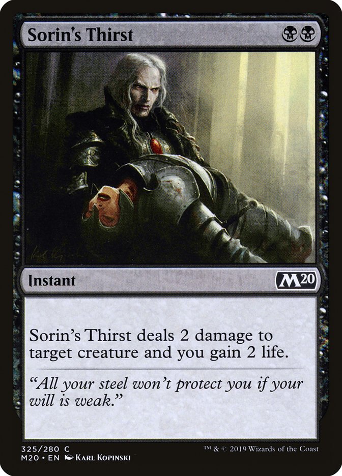 Sorin's Thirst [Core Set 2020] | Deep Dive Games St. Marys