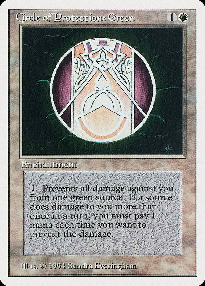 Circle of Protection: Green [Summer Magic / Edgar] | Deep Dive Games St. Marys