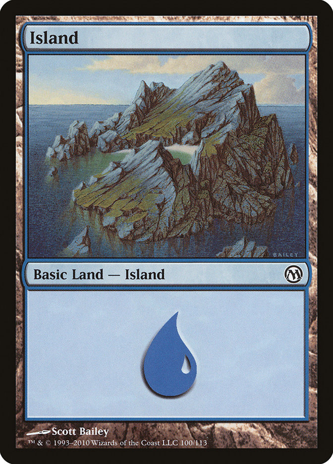 Island (100) [Duels of the Planeswalkers] | Deep Dive Games St. Marys