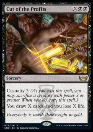 Cut of the Profits (Promo Pack) [Streets of New Capenna Promos] | Deep Dive Games St. Marys
