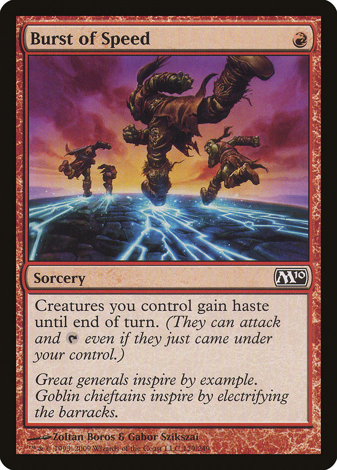 Burst of Speed [Magic 2010] | Deep Dive Games St. Marys