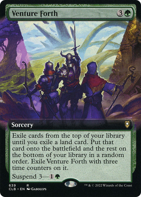 Venture Forth (Extended Art) [Commander Legends: Battle for Baldur's Gate] | Deep Dive Games St. Marys