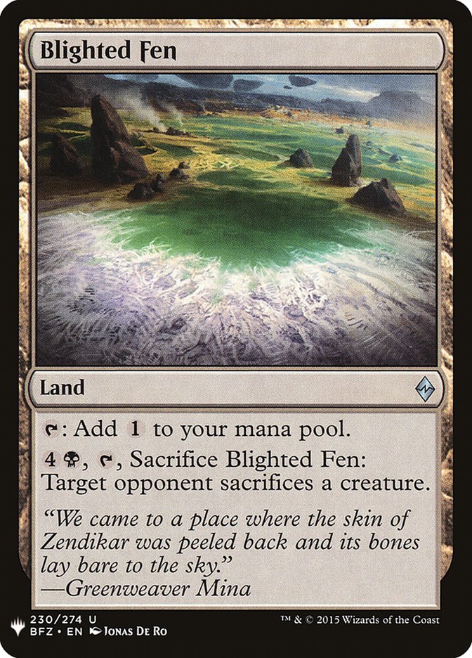 Blighted Fen [Mystery Booster] | Deep Dive Games St. Marys