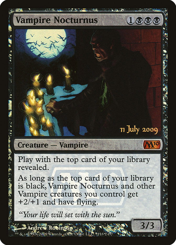 Vampire Nocturnus [Magic 2010 Prerelease Promos] | Deep Dive Games St. Marys