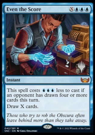 Even the Score (Promo Pack) [Streets of New Capenna Promos] | Deep Dive Games St. Marys