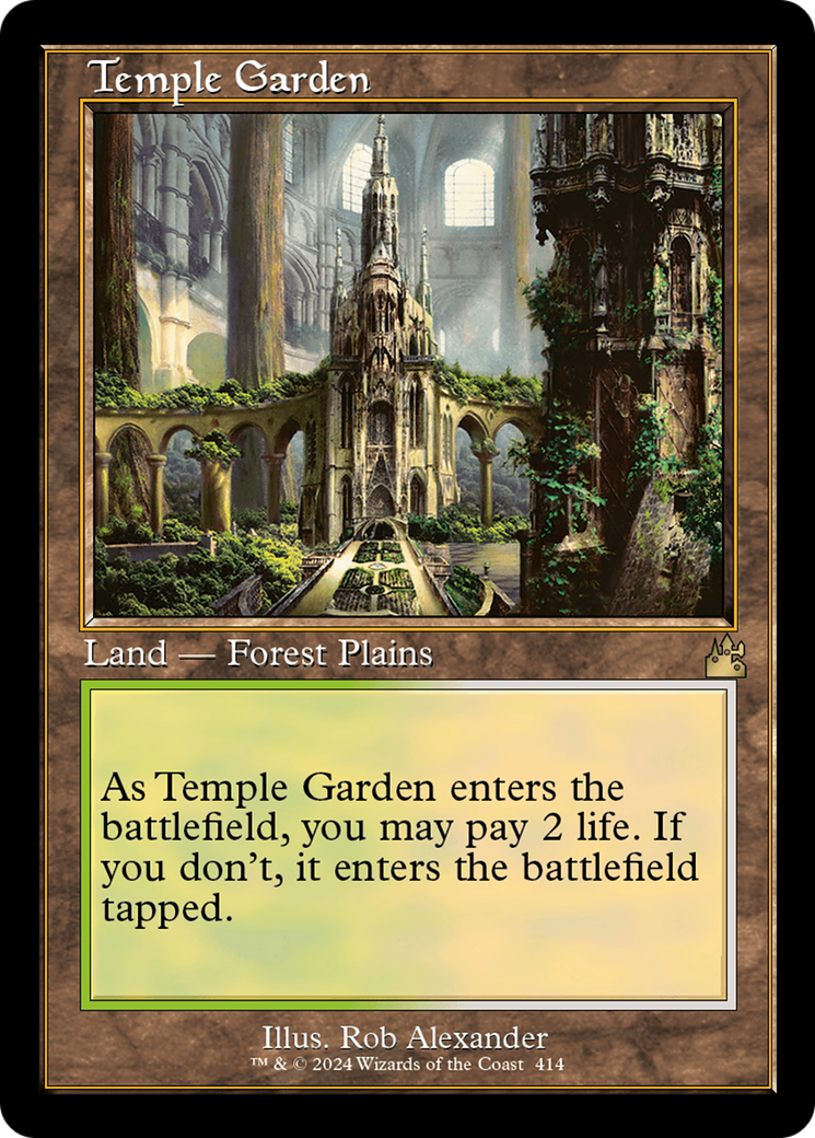 Temple Garden (Retro) [Ravnica Remastered] | Deep Dive Games St. Marys