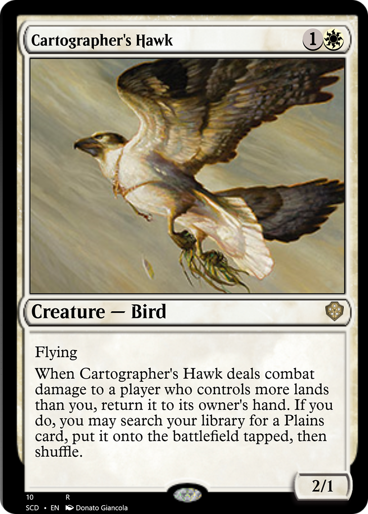 Cartographer's Hawk [Starter Commander Decks] | Deep Dive Games St. Marys