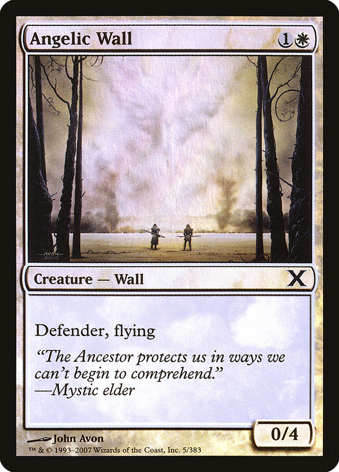 Angelic Wall (Premium Foil) [Tenth Edition] | Deep Dive Games St. Marys